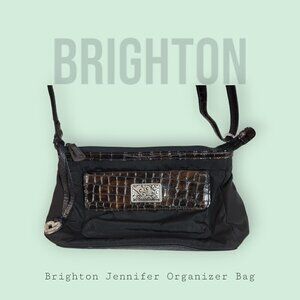 Brighton Jennifer Organizer Bag Black-Chocolate